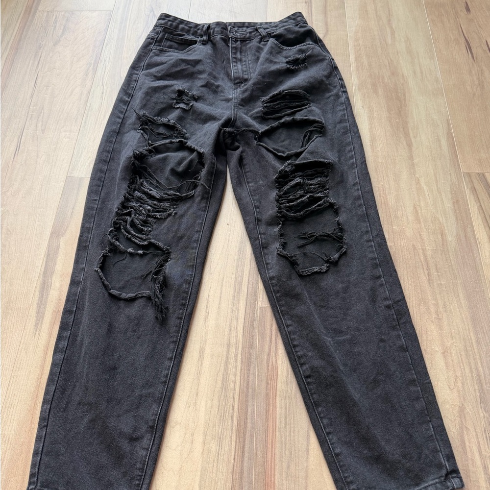SHEIN Charcoal Denim Jeans